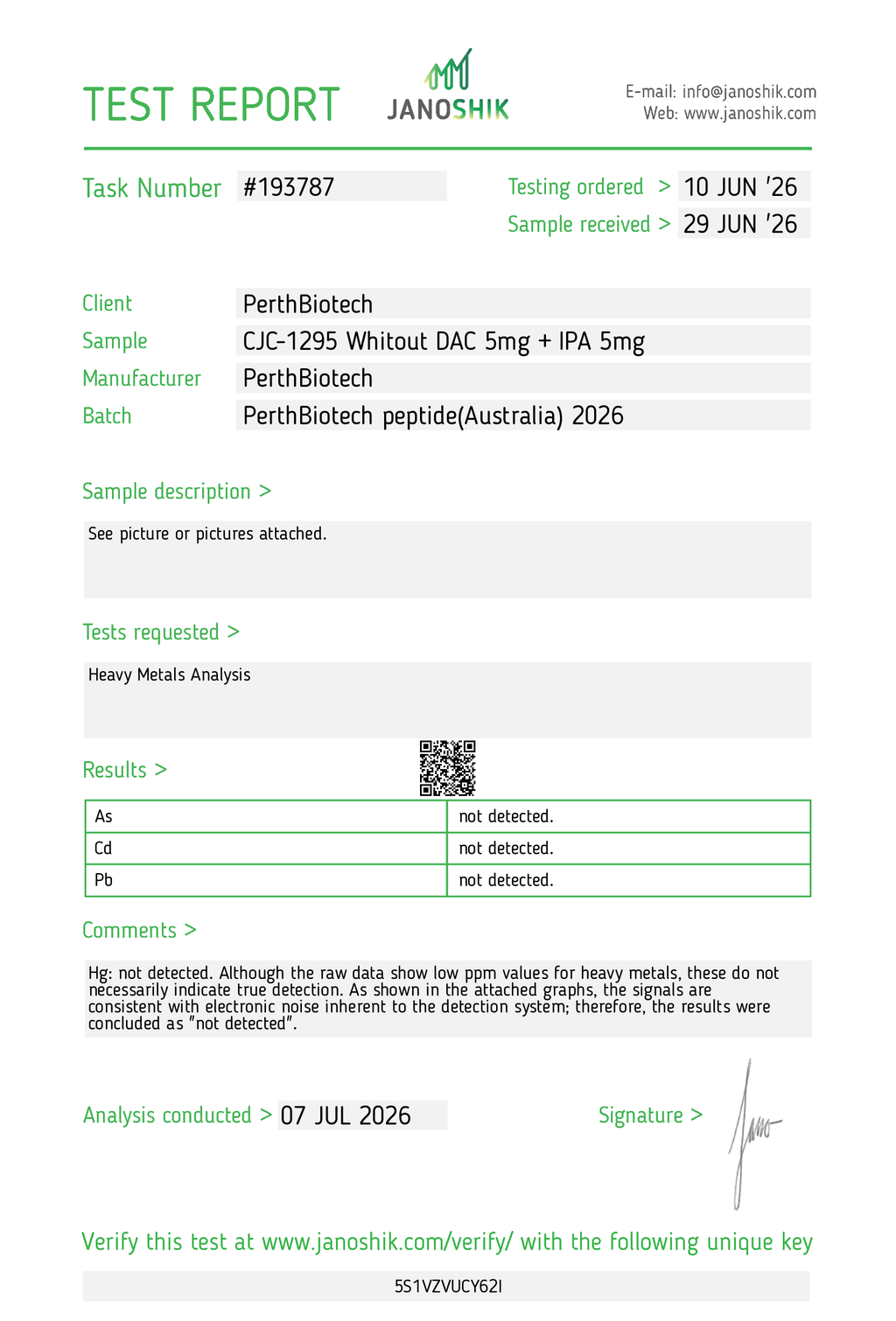 CJC-1295 (No DAC) & Ipamorelin 10mg