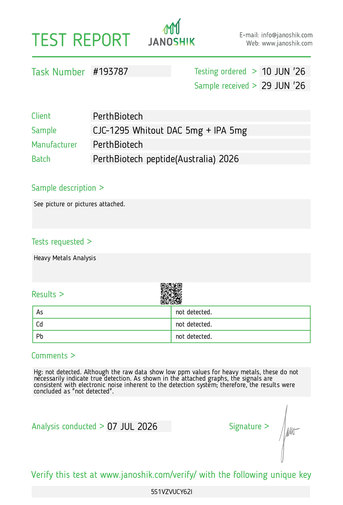 CJC-1295 (No DAC) & Ipamorelin 10mg