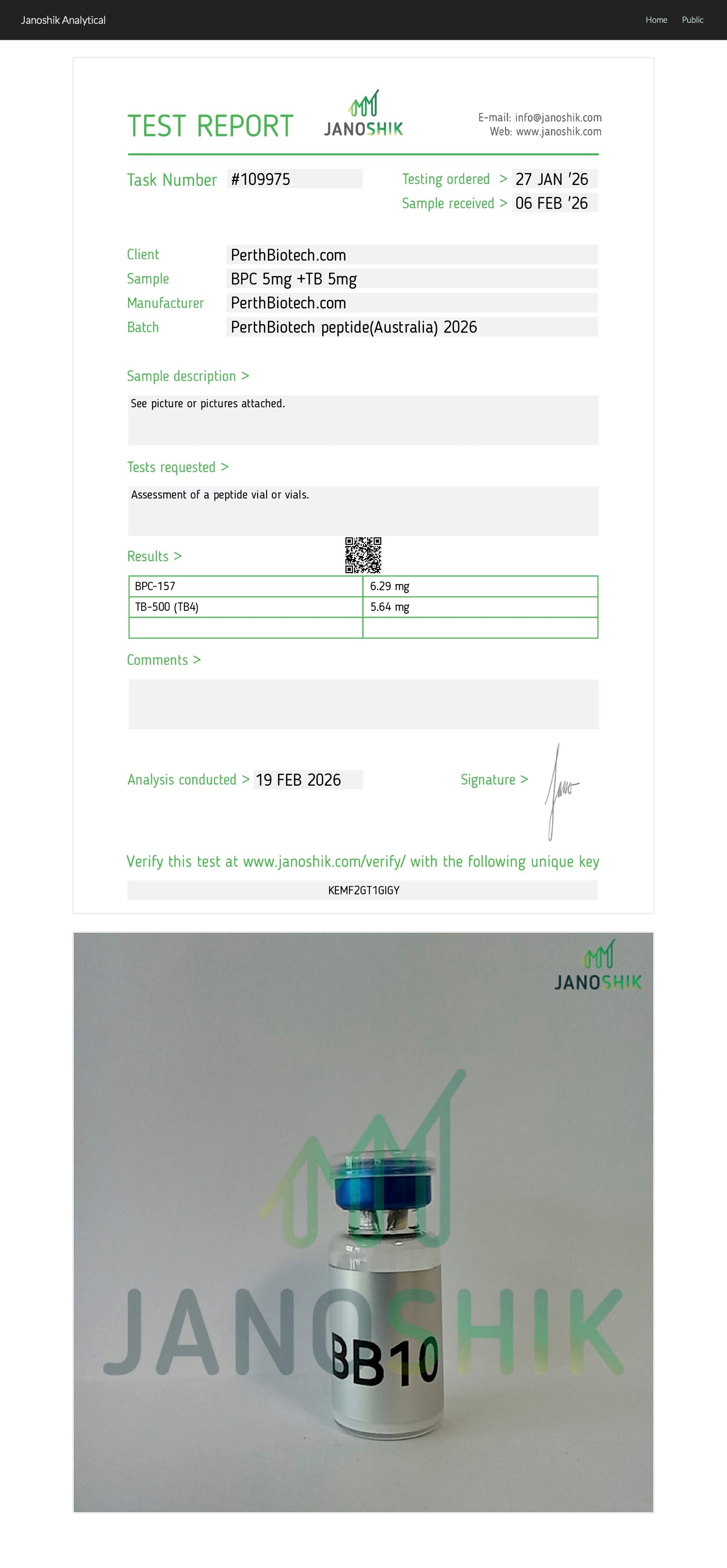 BPC-157 & TB-500 Blend 10mg